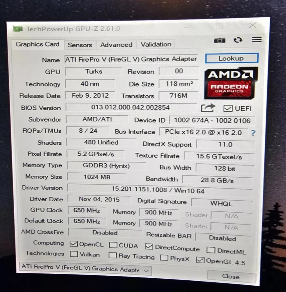 ATI FIREPRO V3900 1GB GDDR3 128BIT - Image 2 of 4