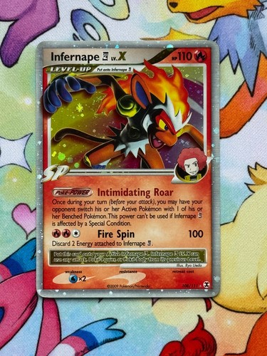 POKEMON ⭐ Infernape Lv.X LIV X  ULTRA RARA HOLO RISING RIVALS 🇬🇧 108/111 NM- - Foto 1 di 3