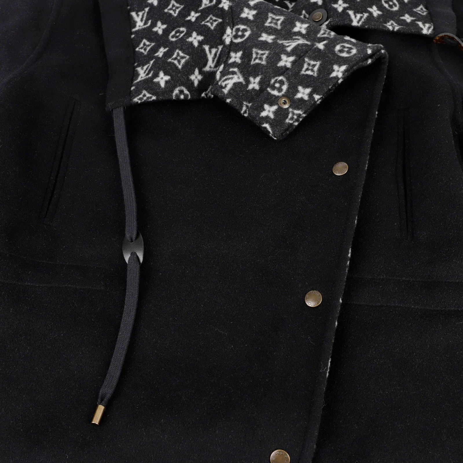 LOUIS VUITTON（LV） Cappotto doppio con cappuccio Louis Vuitton monogramma taglia 38 89050279