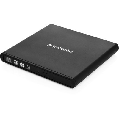 Verbatim - 98938 - External Slimline CD/DVD Writer - DVD R/ RW Support - 24x CD