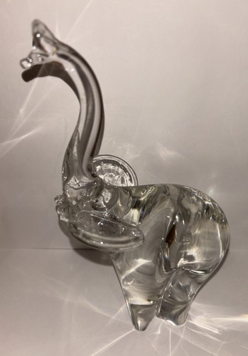 Trompetender Elefant mundgeblasene Kristallfigur 8,25 x 4,5 Zoll - Bild 3 von 6