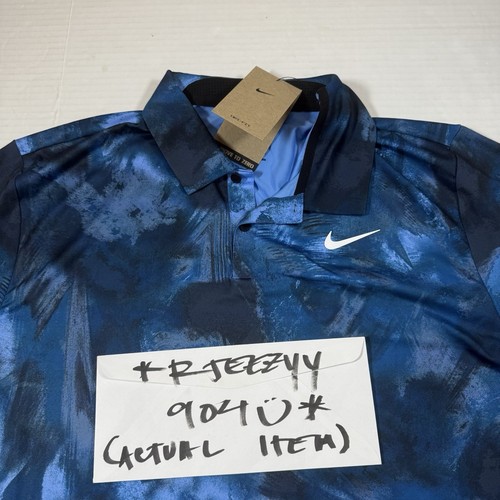 Mens Size L Nike Dri FIT UV Tour Golf Short Sleeve Polo Shirt FD5935-451 Large 3 - Picture 3 of 11