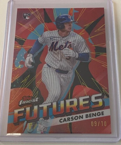 Carson Benge 2026 Topps Finest Futures Black Mini-Diamond /10 New York Mets