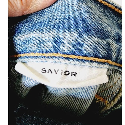 SLVRLAKE Savior Cargo High-Rise Straight Jeans Salt Flats Blue Size 24 NWOT - Picture 6 of 12