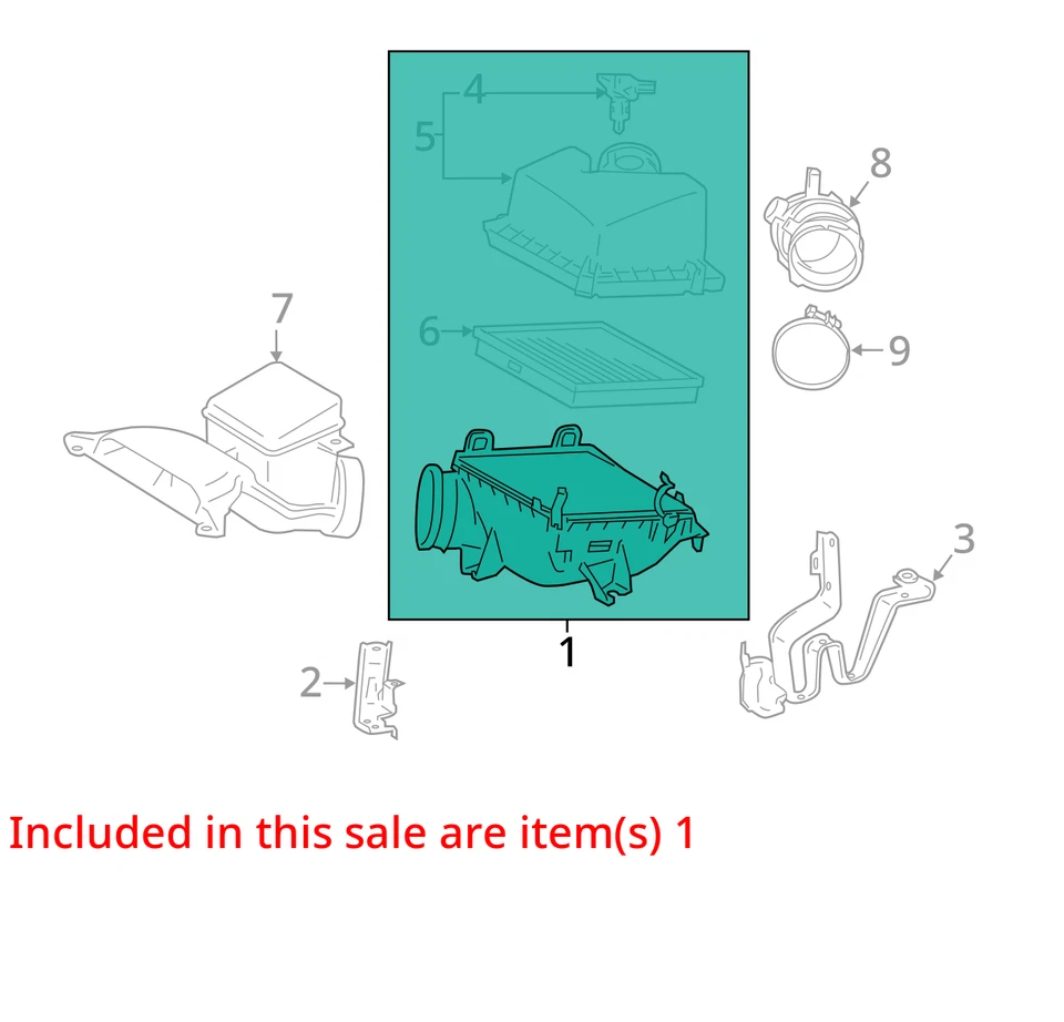 Filtro de aire compatible con 16-22 LEXUS RX350 4329729 Foto 3 de 4