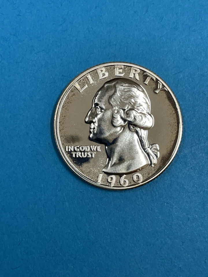 3-Coins 25c SILVER Washington Quarters Proof 1960/1963/1964 - Image 2 of 4