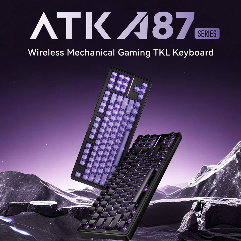 ATK A87 PRO Tri-Mode Wireless Mechanical Keyboard | 240h Battery | Gasket Mount - Image 2 of 4