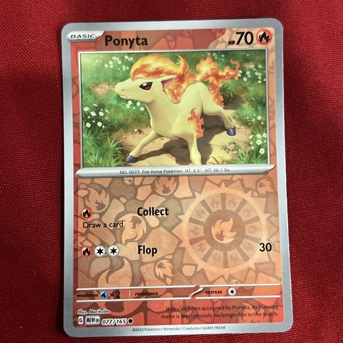 Ponyta 077/165 Sv: Scarlet & Violet 151 Reverse Holo - Foto 10 di 14