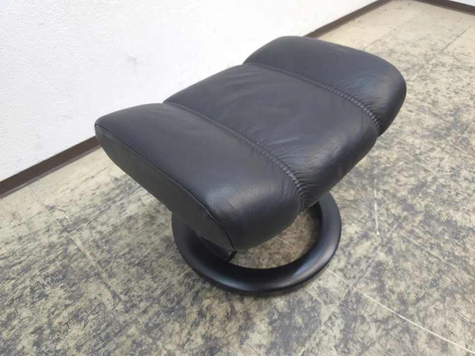 Stressless Lederhocker Designerhocker top Schwarz Designersessel - Bild 2 von 4