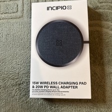 Incipio 15w wireless charging pad  20W PD Wall Adapter New In Box