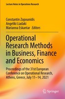Operational Research Methods In Business, Finance And Economics Constantin Zopou