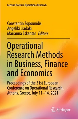 Operational Research Methods in Business, Finance and Economics Constantin Zopou