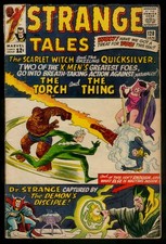 Marvel Comics STRANGE TALES #128 Scarlet Witch Quicksilver Dr. Strange VG- 3.5