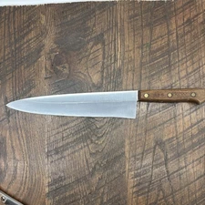 Harvard 566 Chef Knife – 10” Blade Hand Sharpened – Vintage Kitchen Cutlery