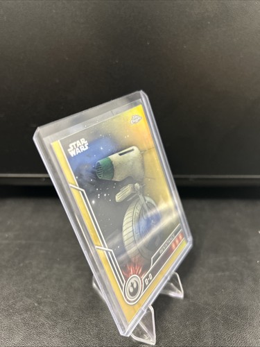 2023 Topps Chrome Star Wars Orange REFRACTOR /50 #79 D-0 - Picture 2 of 15