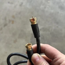 100 FT - RG6U 18awg Coaxial Cable Wire Satellite TV Connection - Black