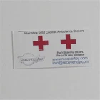 Matchbox Lesney 54bc2 Cadillac Ambulance Red Cross Pre-cut Stickers Set