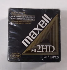 Maxell Micro Floppy Disc SEALED Box Of 10