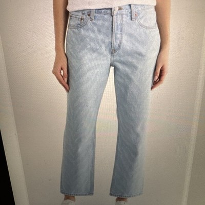 Re/done Easy Straight Crop Jeans Size 26 $295