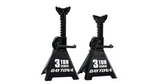 Daytona 3 And 12 Ton Heavy Duty Ratcheting Jack Stands Slate Gray