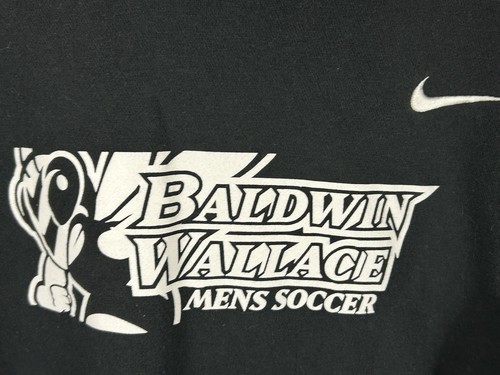 Nike Baldwin Wallace Mens Soccer Black Hoodie Sweatshirt Mens M - Picture 4 of 7