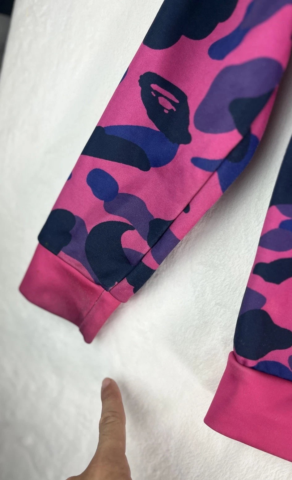 A BATHING APE (BAPE) FELPA CASUAL A BATHING APE SHARK WGM MULTICOLORE ZIP DAVANTI Taglia Large