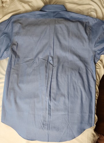 NWOT Men's Point Oxford Lands End Dress Shirt 17- 1/2 33 - Picture 3 of 6
