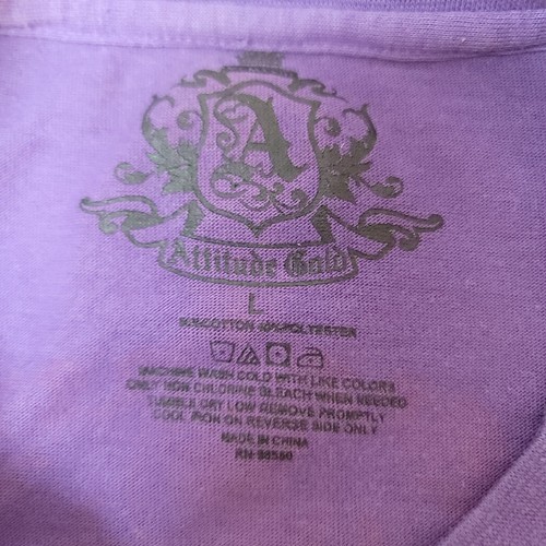 Attitude Gold Never Surrender Graphic T-Shirt Design Short Sleeve Mens Large - Picture 7 of 9