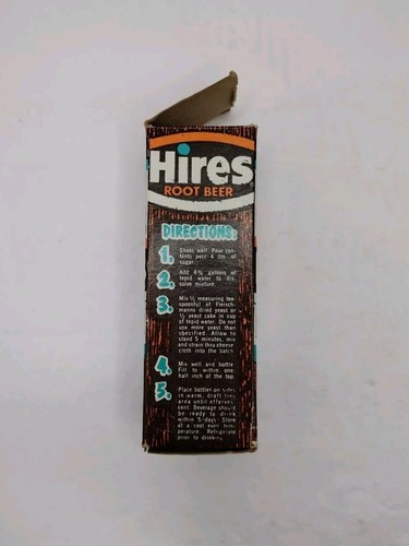Vintage Hires Root Beer Extract Bottle 3oz With Instructions Recipes New - Picture 5 of 7