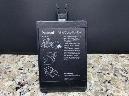 Vintage Polaroid One Step Flash Red Stripe 600 Instant Film Camera Close-up Hood - Picture 6 of 7