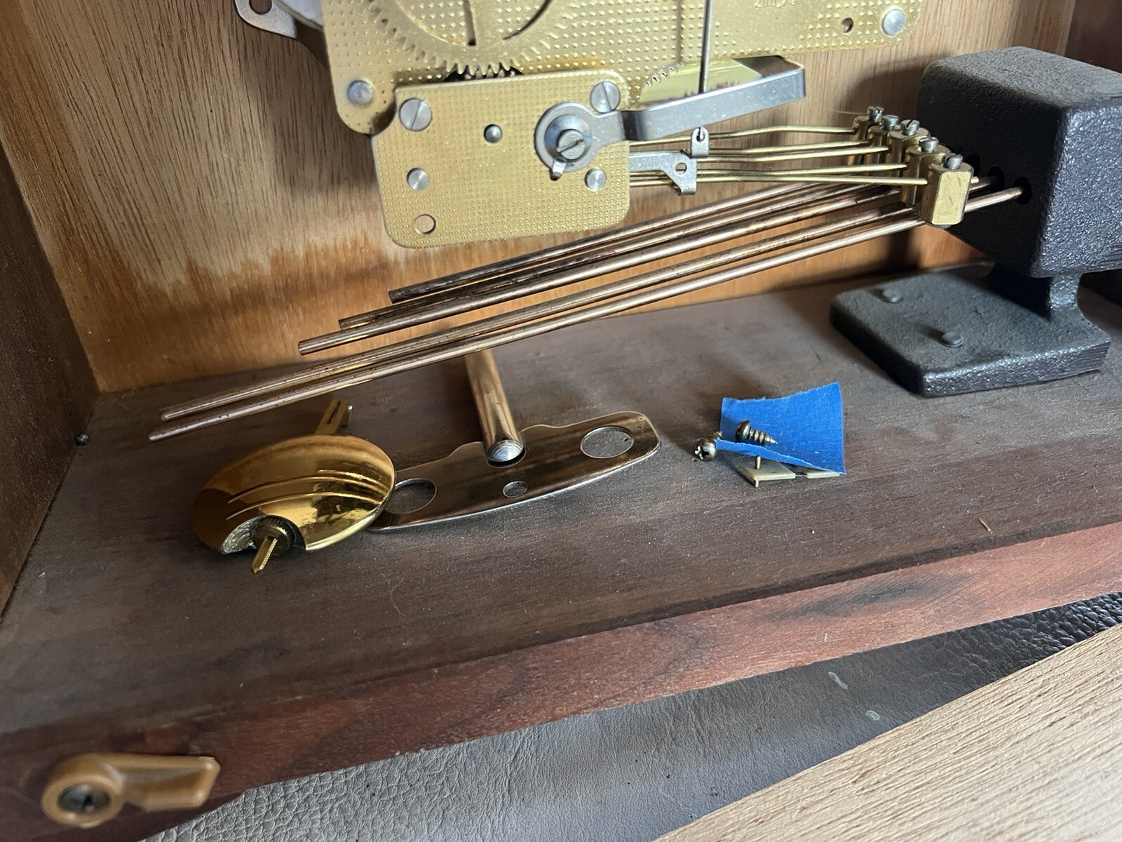 Franz Hermle Emperor Westminster Chime Moon Phase Mantle Clock 341020