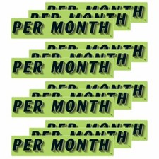 14.5 Inch Black Green Adhesive Windshield Slogan Car Dealer Sticker P'S