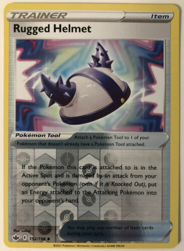 Pokemon - Rugged Helmet 152/198  - Reverse Holo - Chilling Reign - NM/M - New