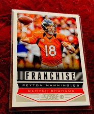 Peyton Manning 2013 Score Franchise Football Card # 276, Denver Broncos