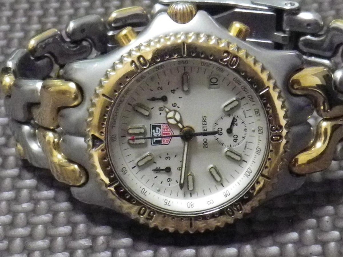 TAG HEUER Chronograph Combi S35.006M Vintage Box/Near mint