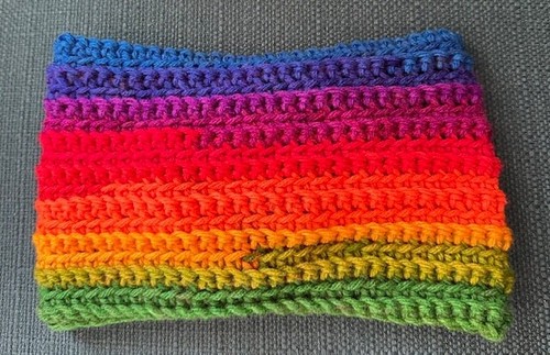HANDMADE CROCHET RAINBOW KNOTTED Winter Headband EARWARMER WOMEN, JUNIORS, GIRLS - Picture 3 of 10