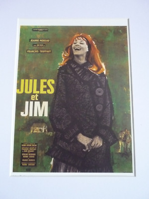 A4 poster ready frame White mount Rare version jules et jim 1961 french jeanne m