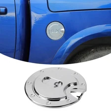 Exterior Fuel Gas Tank Cap Filler Lid Door Cover for Dodge RAM 1500 10-17 Chrome