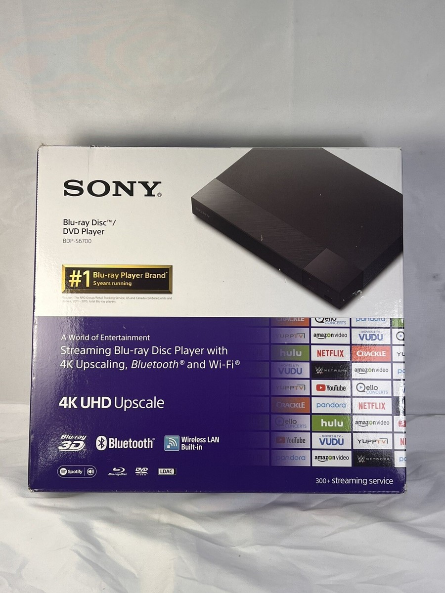 Sony BDP-S6700 4K Upscaling Blu-ray Player - Black for sale