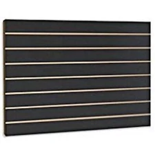 2' x 4' Black Slatwall Panels (Set of 2)