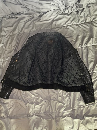 Vintage Imperial Brand Korean Made Mens M 42 Leather Bomber Jacket Many Pocket - Picture 7 of 15
