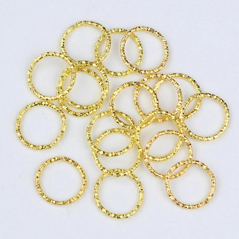 50/100pcs 8-20mm Round Twisted Open Jump Rings Connectors for DIY Jewelry Making - Image 4 of 4