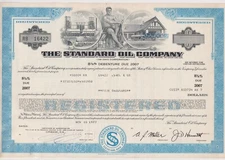 The Standard Oil Company Bond Stock Certificate Gas Refining 