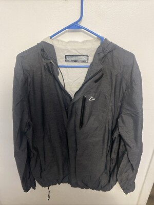 Men’s Paradox Rain Jacket Zippy Gray XL Hooded