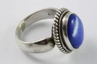 Design Lapis Lazuli Ring Ladies Silver Ring 925 Real Silver/560