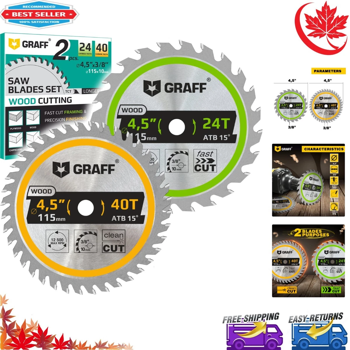 Wood cutting on sale saw blade