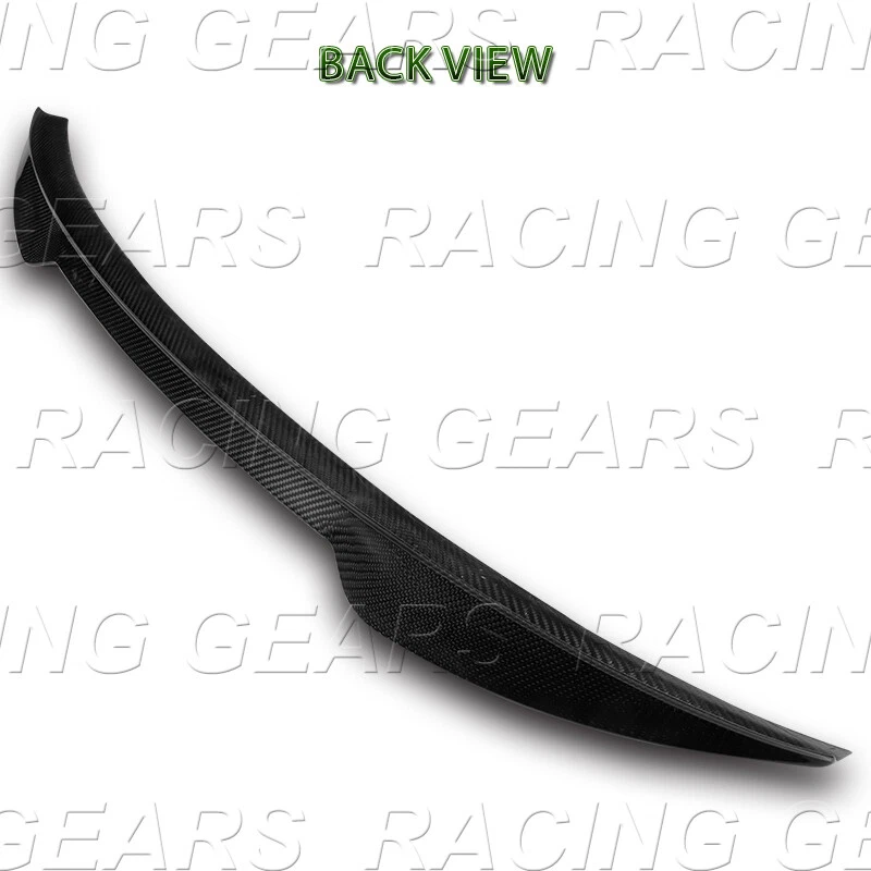 Asa spoiler traseira de fibra de carbono estilo V ajuste 14-16 kia forte koup coupe - Imagem 3 de 4