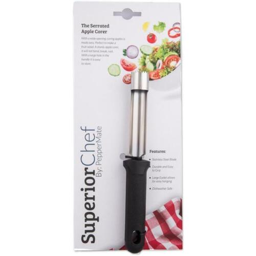 Corer de manzana serrado de acero inoxidable Superior Chef - Imagen 3 de 3