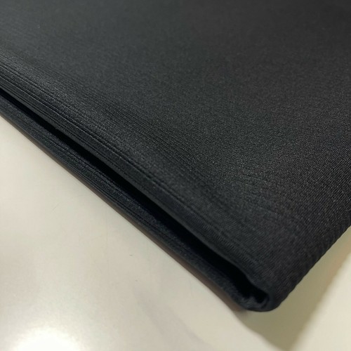 Black Viscose Jersey Material Plain Dress Costume Craft Quilting Fabric 58" - Picture 4 of 4