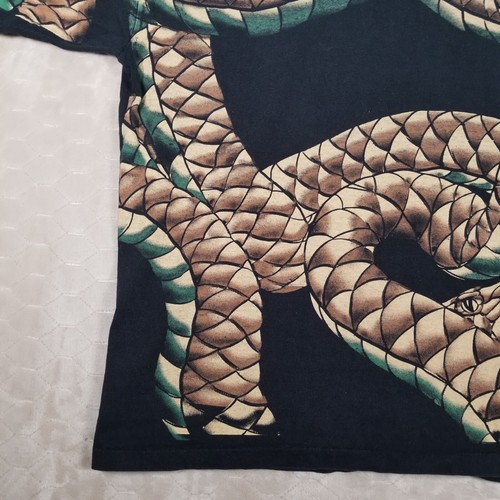 VTG Brooks & Dunn Rattlesnake All Over Print AOP Shirt Sz XL Single Stitch RARE - Picture 11 of 15